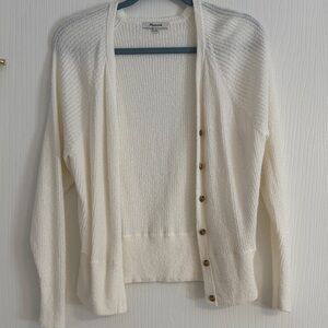 Madewell Cream Cardigan Sweater XS